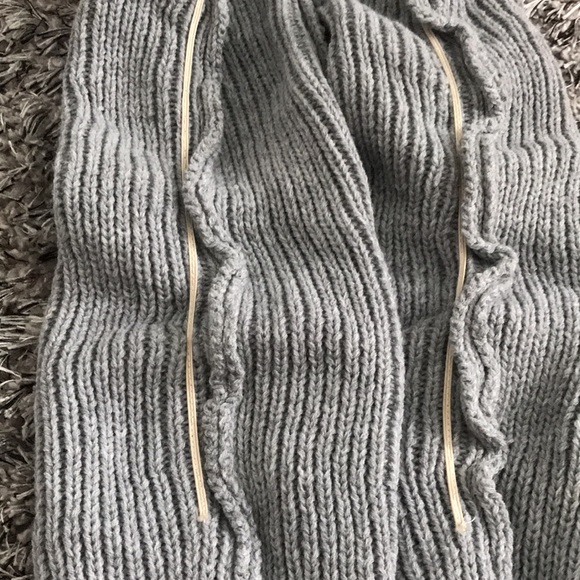 BOOT TOPPERS/LEG WARMERS GRAY KNIT CUFFED - Picture 5 of 6